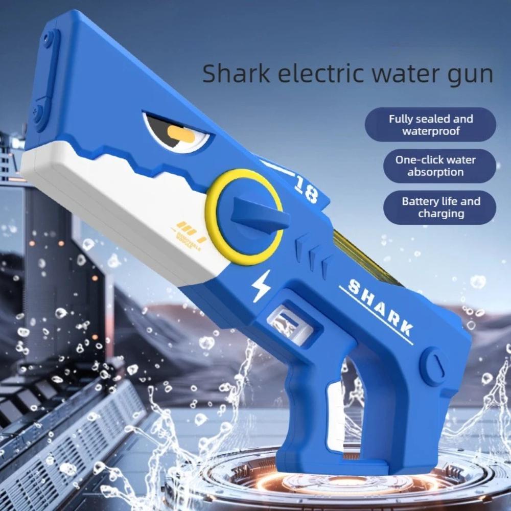 New Large Capacity Shark Electric Water Gun Fully Automatic Multiple S Self-filling Water Gun Children's Outdoor Toy