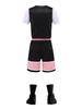Unisex Basketball Uniform Set, Number Print, Dual-Pocket, 3XS-4XL
