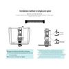 Two-Button Toilet Drain Valve, Plastic Tank Outlet Valve Accessories