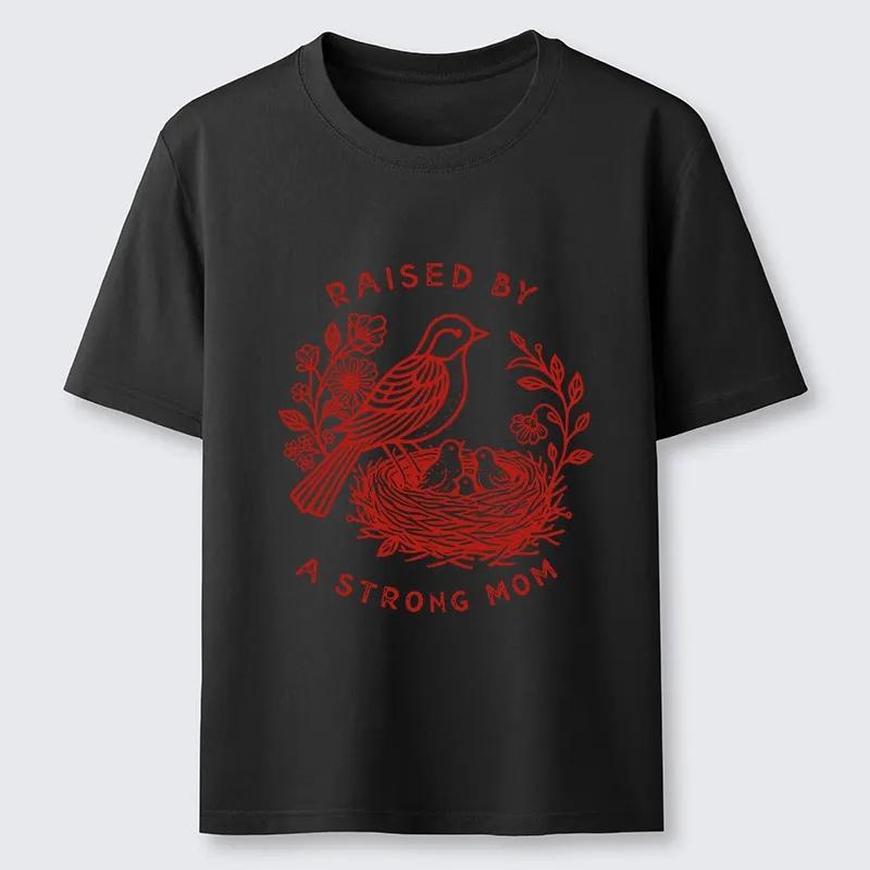 

Mother Bird Guarding Her Nestlings TShirt Unisexs and Womens Summer Cotton Clothing Harajuku Fashion Round Neck Short Sleeve Top S