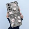 For Samsung Galaxy A37 A57 5G Case Fashion Simplicity Oil Painting Flower Silicone Soft Casing New Design Shockproof Back Cover