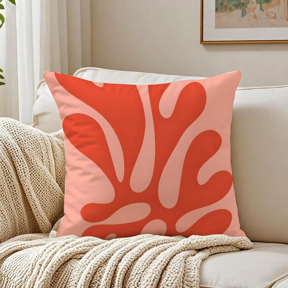 Cuscino Boho Matisse Linea Corallo Disegno a Linee Cuscino Copricuscino Federa Anti-Acari Decorazione Divano Soggiorno Cuscino Stanza