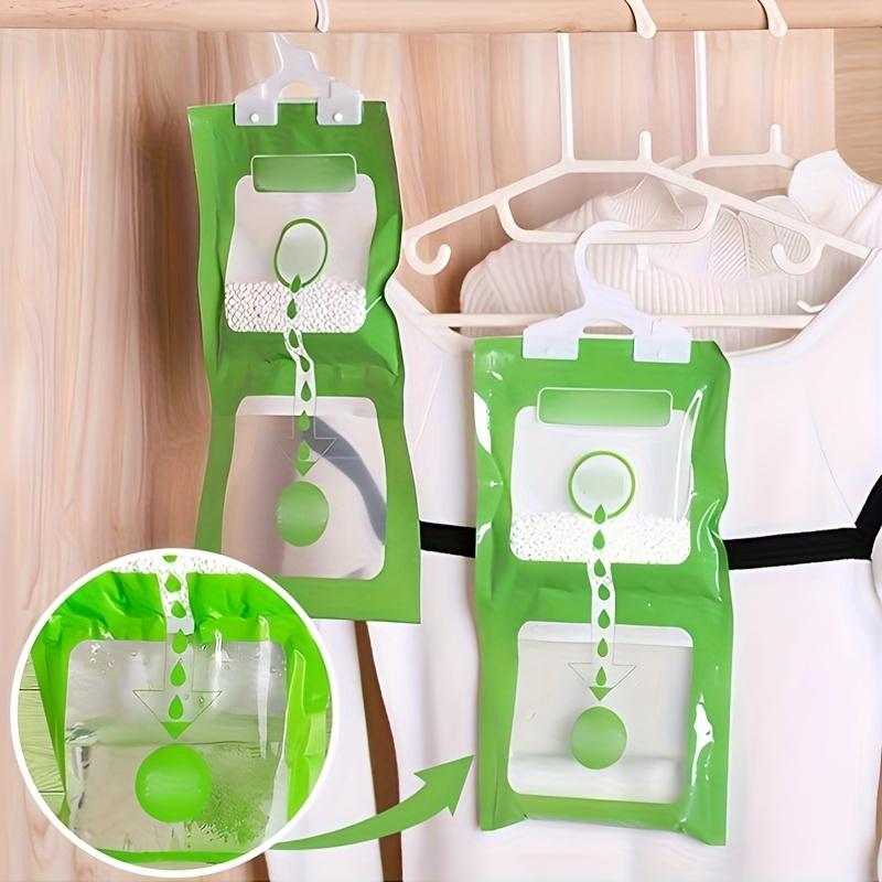 16PCS Moisture Absorber Hanging Bag Dehumidifier Bags Moldproof Wardrobe Antihumidity Bag Closet Cupboard Closet Dehumidifier