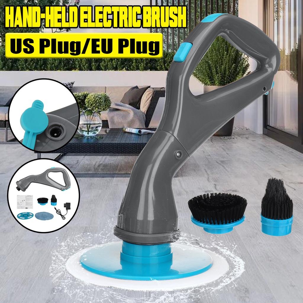 

Беспроводная электрическая щетка для чистки Набор инструментов для чистки ванной комнаты Водонепроницаемая чистящая машина Вращающаяся щетка-скруббер Щетка для чистки 32*13см