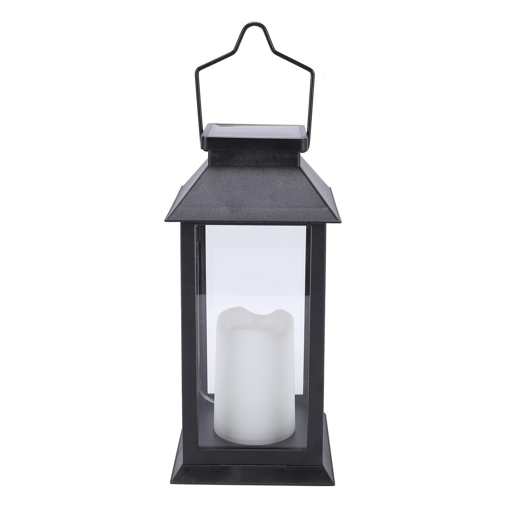 Solar Outdoor Hanging Lanterns, Flickering Flameless Candle Lanterns, IP65 Rainproof, Auto On Off, Rustproof Plastic
