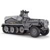 Militärkriegsreihe Zweiter Weltkrieg Armee Bausteine Set Halbketten-Panzertransportfahrzeug Modell DIY Kinderspielzeug Geschenk