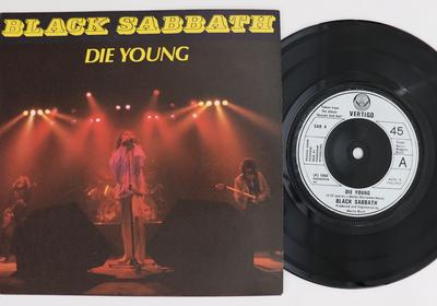 7inch Record BLACK SABBATH - Die Young / Heaven And Hell SAB4 Vertigo 1980 UK Metal Used
