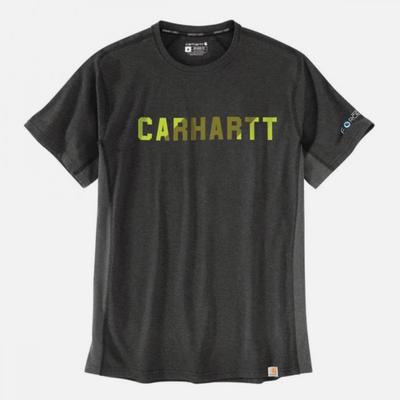 carhartt 105203  Pospit Block Logo Mw Short Sleeve Tee Carbon 93678 93678