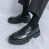 New Platform Leather Shoes Men Classic Leather Loafers Man Party Social Derby Men's Dress Formal Shoes Casual Business Brogues