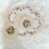 Heat Insulation Embroidery Placemat Exquisite Flower Coasters Vintage Lace Coaster  Photo Props