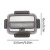 Lunch Box Acciaio Inossidabile Contenitore Interno Con 3/4 Scomparti Ermetica Bento Box Con Bacchette Cucchiaio Porta Cellulare