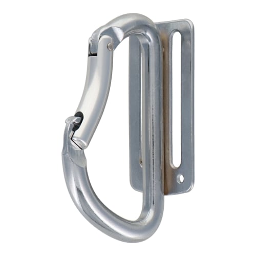 Sankyo Corporation DBLTACT Curved Gate Carabiner Tool Holder, Silver, DT-KA-H