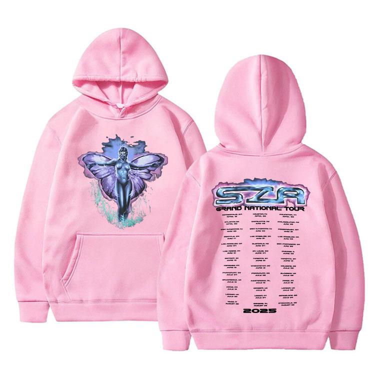 Rapper Kendrick Lamar & SZA Grand National Tour 2025 Hoodie Men Women Clothing Hip Hop Fashion Pop Music Sweatshirt Streetwear