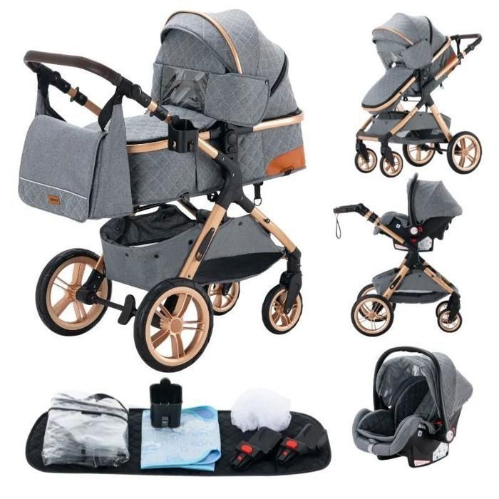 BAZARLAND30.Poussette 3 en 1 Bébé