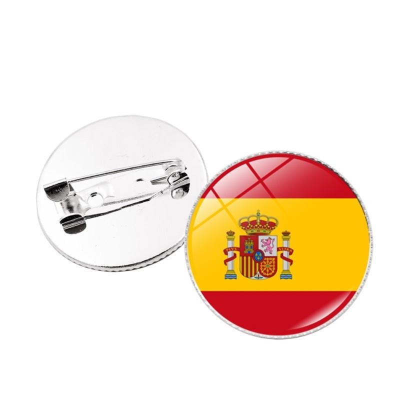 Colorful Metal Flag Pins Stylish National Flags Badges Portable Shirt Lapel Pins Fashionable Brooches Accesssory