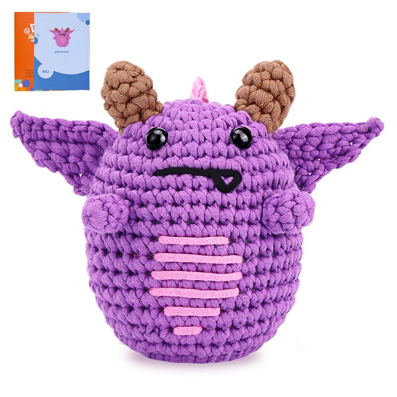 Halloween Crochet Kit for Beginners Crochet Starters Kit Adult Complete Craft Knitting Kit with Crochet Hooks Yarns for DIY Gift