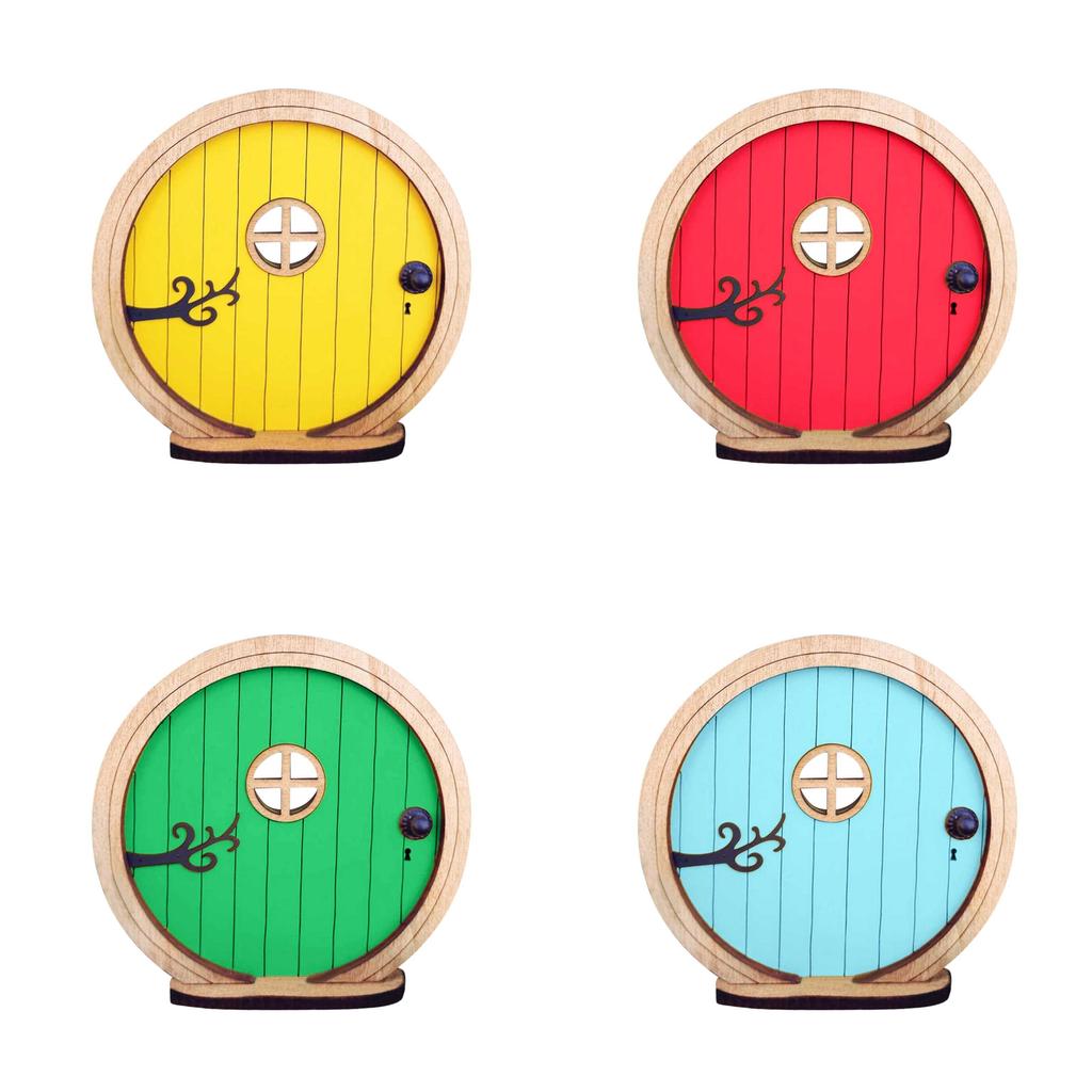 Fairy Door Miniature Garden Decor Wooden Craft For Home And Garden Diy Accent