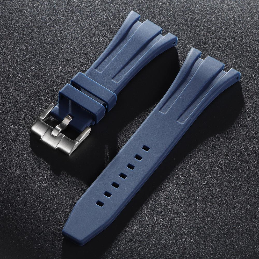 27/28/30mm Silicone Rubber Watchband for AP Royal Oak Offshore 15400 26470 15703 Watch Strap Men Soft Diving Sport Bracelet Band