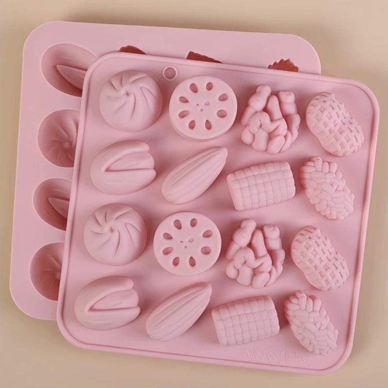 Reusable 3D Nut Silicone Mold with Heat Resistance Perfect for Confectionery Baking