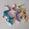 3D Printed Crystal Dragon Figurine with Movable Joints - Perfect Children's Birthday Gift