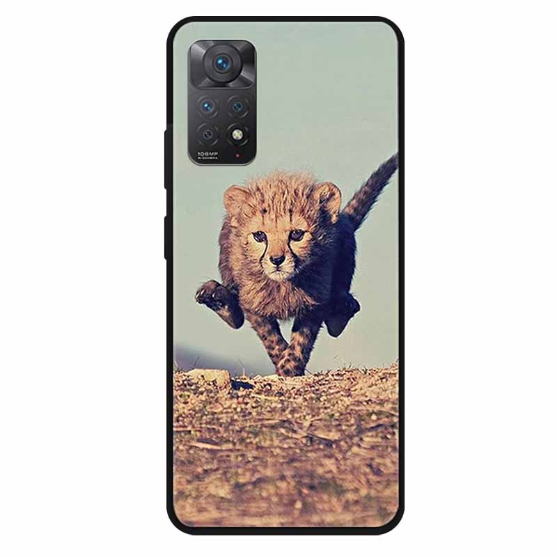 

For Redmi Note 11 Case Note 11S 2022 Silicone Soft TPU Back Cover for Xiaomi Redmi Note 11 Pro 5G Note11 Animal Lion Phone Case Redmi Note 11