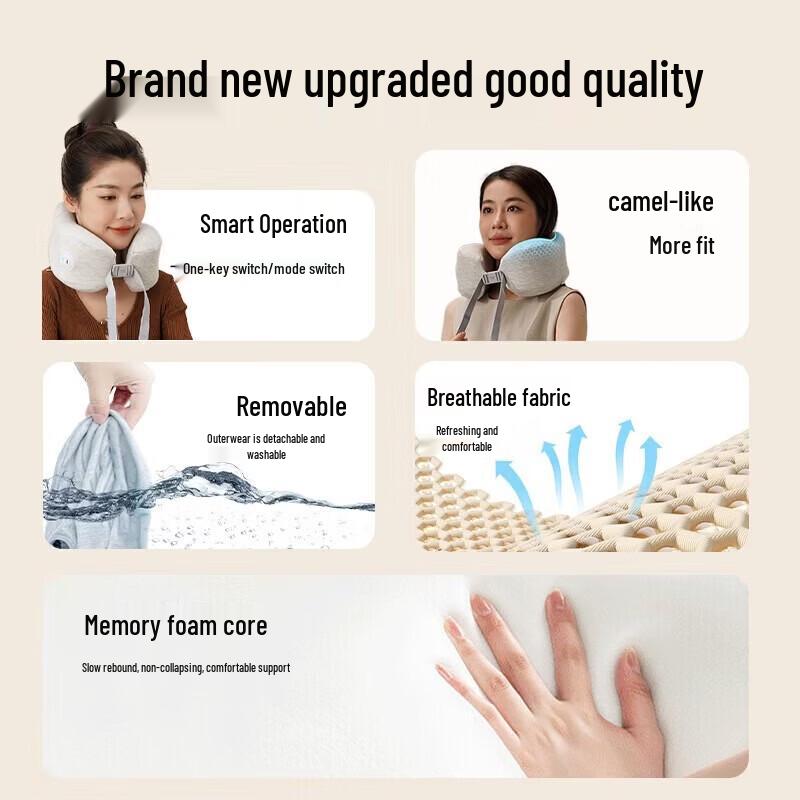 Portable U-shaped Neck Massager Pillow CN plug (adapter included)