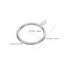 24 Sets Gardinenringe Vorhangösen Robuste Haken 32mm Innendurchmesser Fenster Dusche Badezimmertür Vorhänge Schwarz
