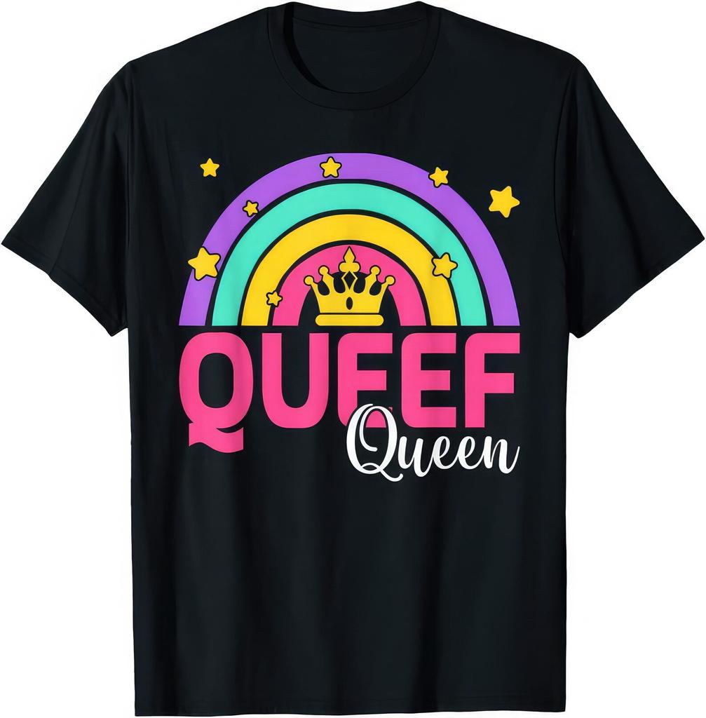 Queef Queen Shirt: Funny Rainbow Graphic Tee
