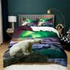 Aurora Duvet Cover Natural Scenery Bedding Set for Girls Boys Northern Light Comforter Cover Mountain Bedspread Full Queen Size