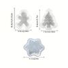 3pcs Silicone Candle Mold Set Christmas Tree Gingerbread Man Snowman DIY Drawing Animation Yeso Clay Resin Decoration Mold