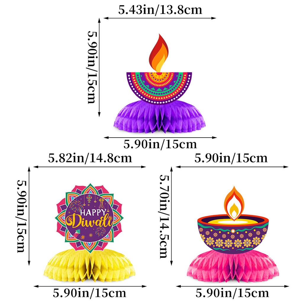 Indian Diwali Party Arrangement Happy Diwali Flag Cake Plugin Vortex Set