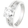 Solitaire Ring - LOVA LOLA VAN DER KEEN - 8.1 Mm - Solid 925 Sterling Silver - Cubic Zirconia - 4 Prongs