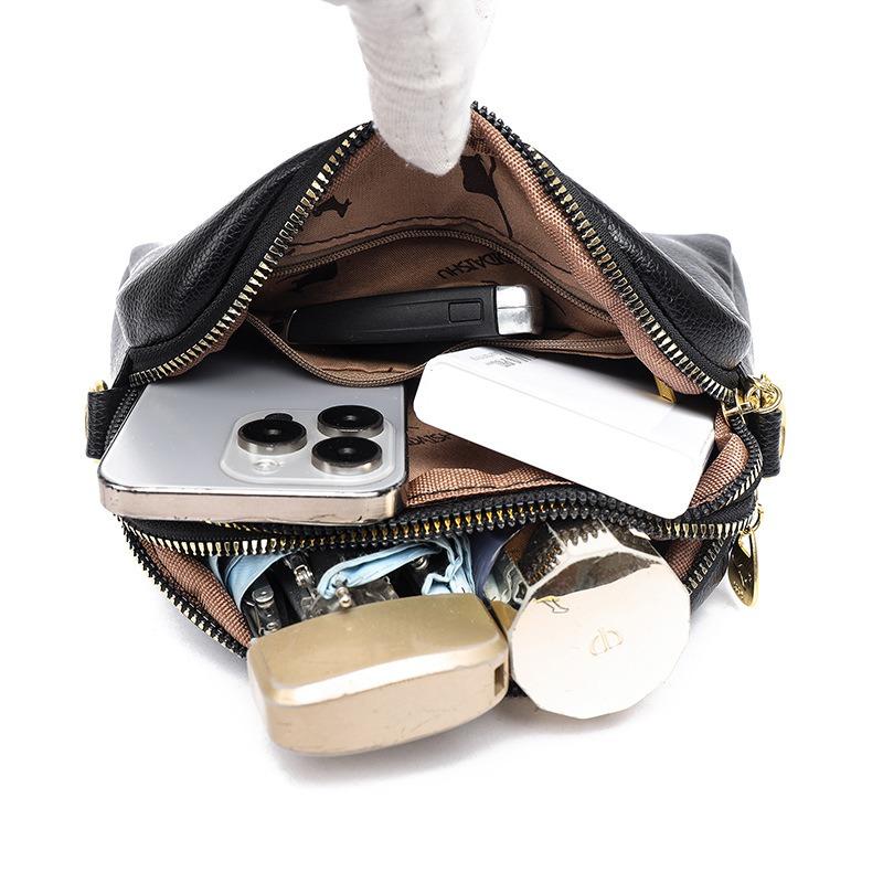 Medium mother bag double-layer diamond mobile phone bag women's new fashionable and versatile texture single shoulder crossbody small square bag