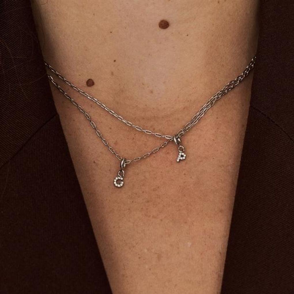 My Initial Silver Drop Necklace (P)_OTN222812QWW