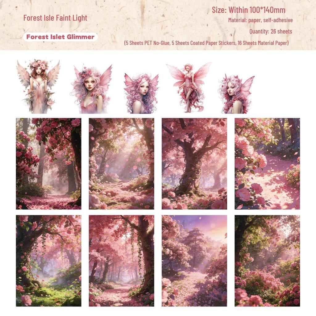 Retro Story Seria Xunxian: Europejski Zestaw Materiałów z Postaciami - 6 Stylów do Dekoracji Dziennika