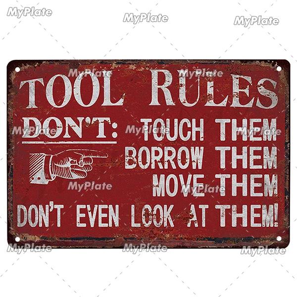 Dad's Garage Metal Sign Tin Sign Vintage Decor Room Decoration Metal Plaque Man Cave Bar Sign Poster Home Decor Custom