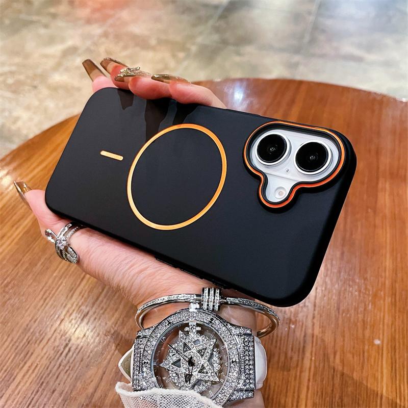 Ultra Thin PC Matte Shockproof Magnetic Case For iPhone 12 13 14 15 16 Pro Max Plus For Magsafe Wireless Charge Hard Cover Funda