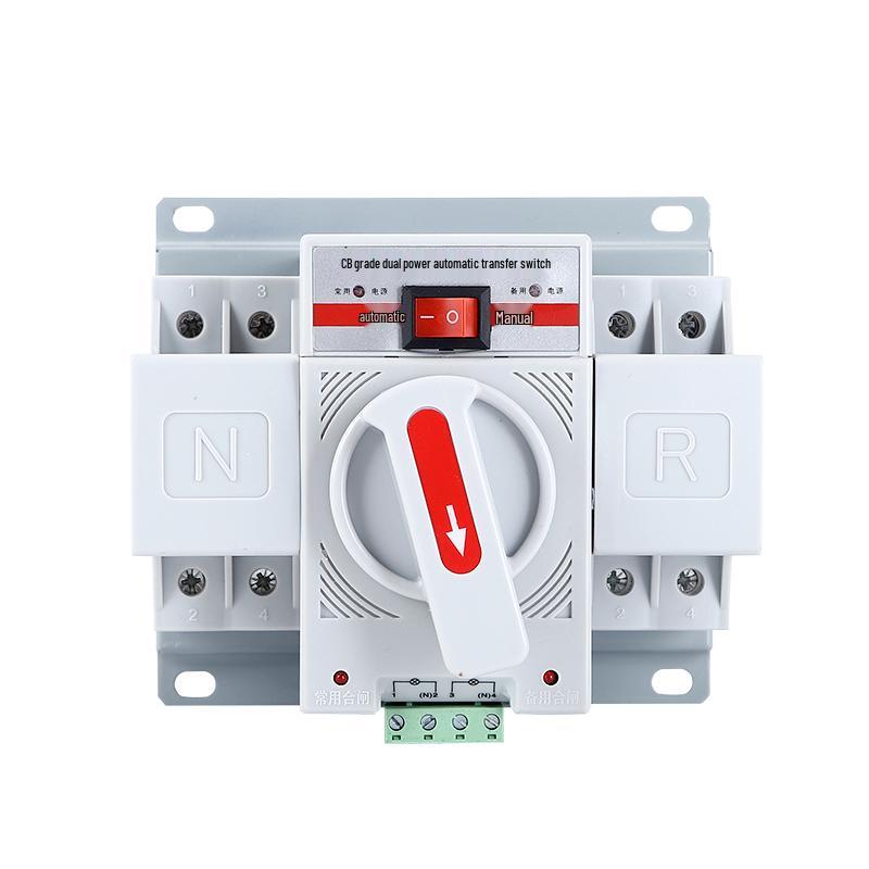 Dual Power Automatic Transfer Switch, Mini Type, 2P 63A, 3P 100A, 4P 63A