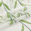 Floral Printed Sheer Curtains - Light Filtering Voile Scarf for Balcony, Bay Window, Living Room, Room Divider & Privacy
