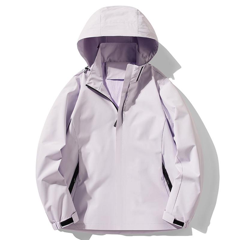 Grafitowa kurtka wiatrówka z polaru Xi: Wodoodporny, Wiatroodporny, Odpinany Płaszcz Jesienno-Zimowy 3 w 1