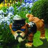 Dog Statue With Sunglasses Nordic Creative Funny Animals Gnome Garden Decoration Sculpture