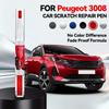 For PEUGEOT 3008 Touch Up Paint Wheel Repair Kit Quick And Easy Wheel Scratch Repair Rim Paint For Car Wheel Repair Silver Black