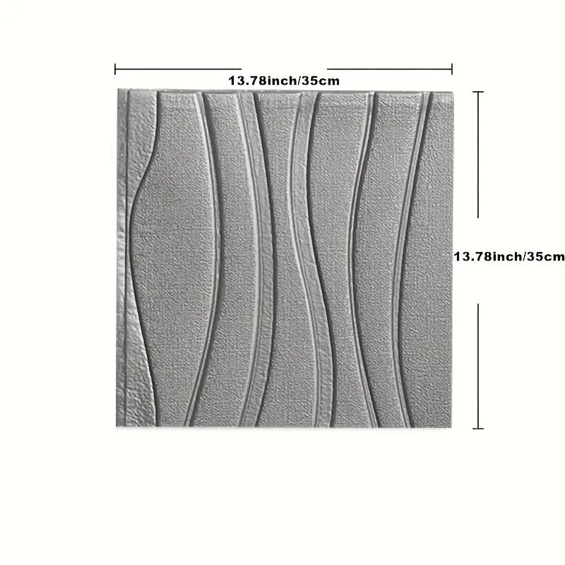 3D Wave Pattern Wallpaper Self-adhesive Wall Sticker Bedroom Mildew-proof and Moisture-proof Wallpaper Home Decoration