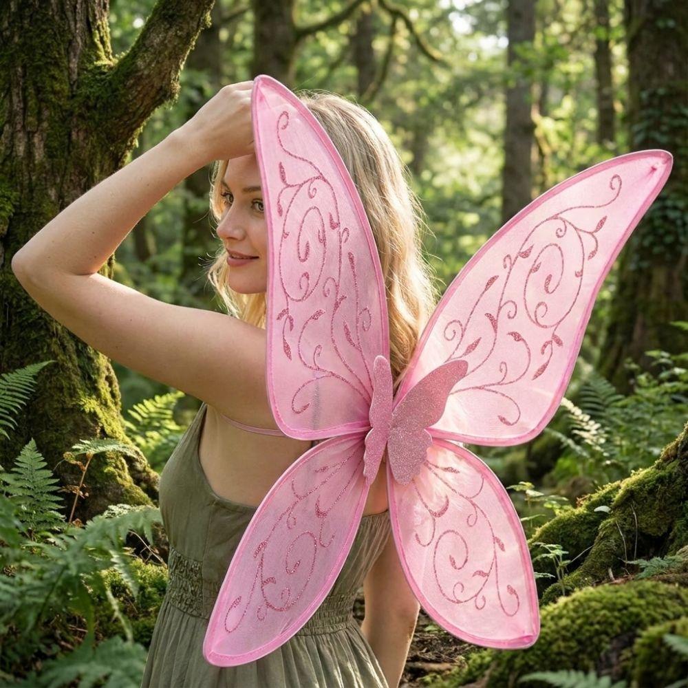 Organza Butterfly Princess Wings Sparkle Cosplay Elf Wings Costume Wings Halloween Party