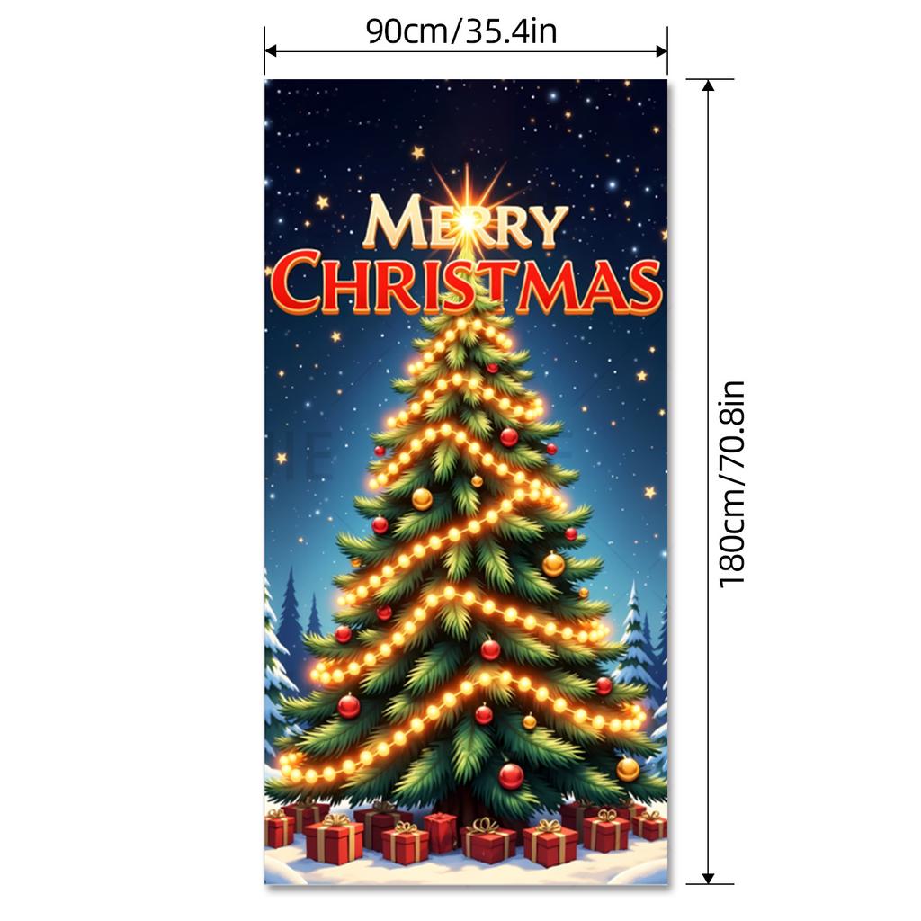 Christmas Background Cloth, Explosive Decorative Banner Hanging Cloth, Camera Couplet Direct Sales