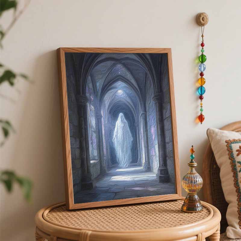 Halloween Ethereal Figure Cathedral Stained Glass Digital Oil Painting Coloring Painting Hand Painting Home Decoration