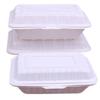 Miaojie 450ML Biologisch abbaubare weiße Einweg-Takeaway-Lebensmittelbehälter - 240 Stück