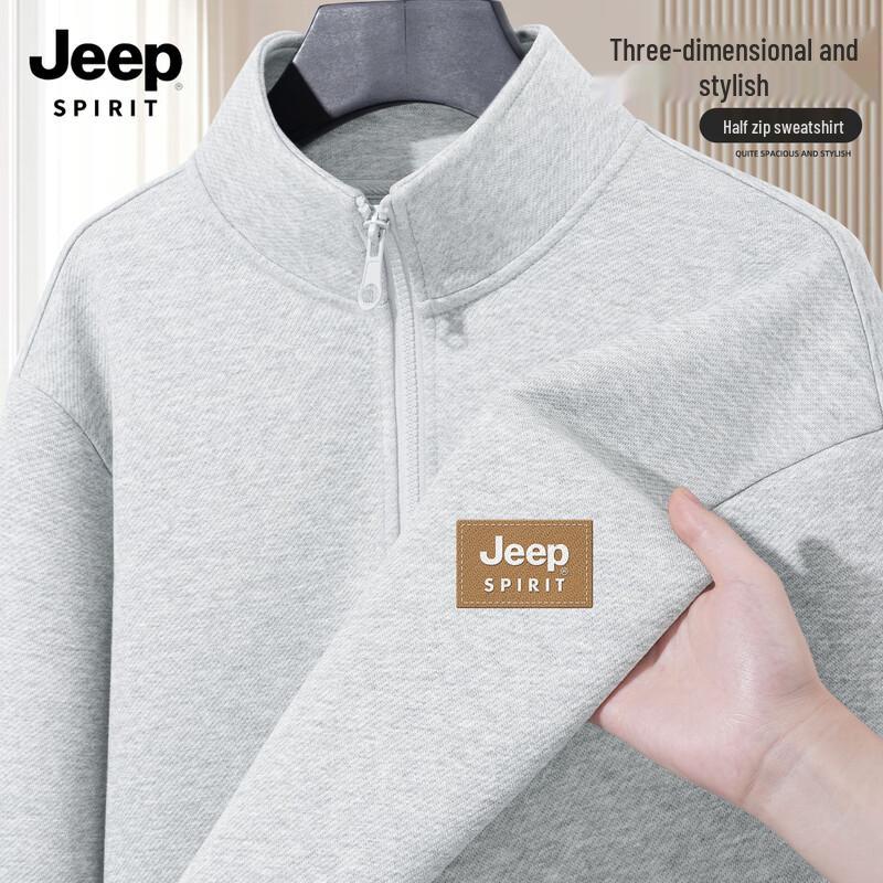 

JEEP SPIRIT Men s 2025 Autumn Casual Pullover Sweatshirt 2XL