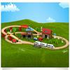88pcs Combination Wooden Track Set Kids Educational Toys Transport Track Compatible with Wooden Track Electric Car Gift