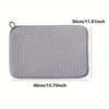 1pc Dish Drying Mat Microfiber Absorbent Table Placemat Non-Slip Heat Resistant Drain Pad Cabinet Drying Mats Kitchen Bathroom Mats